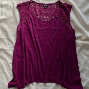 ANA Crochet Linen Tank Top